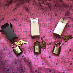 Authentic Louis Vuitton locks Price is for all 3